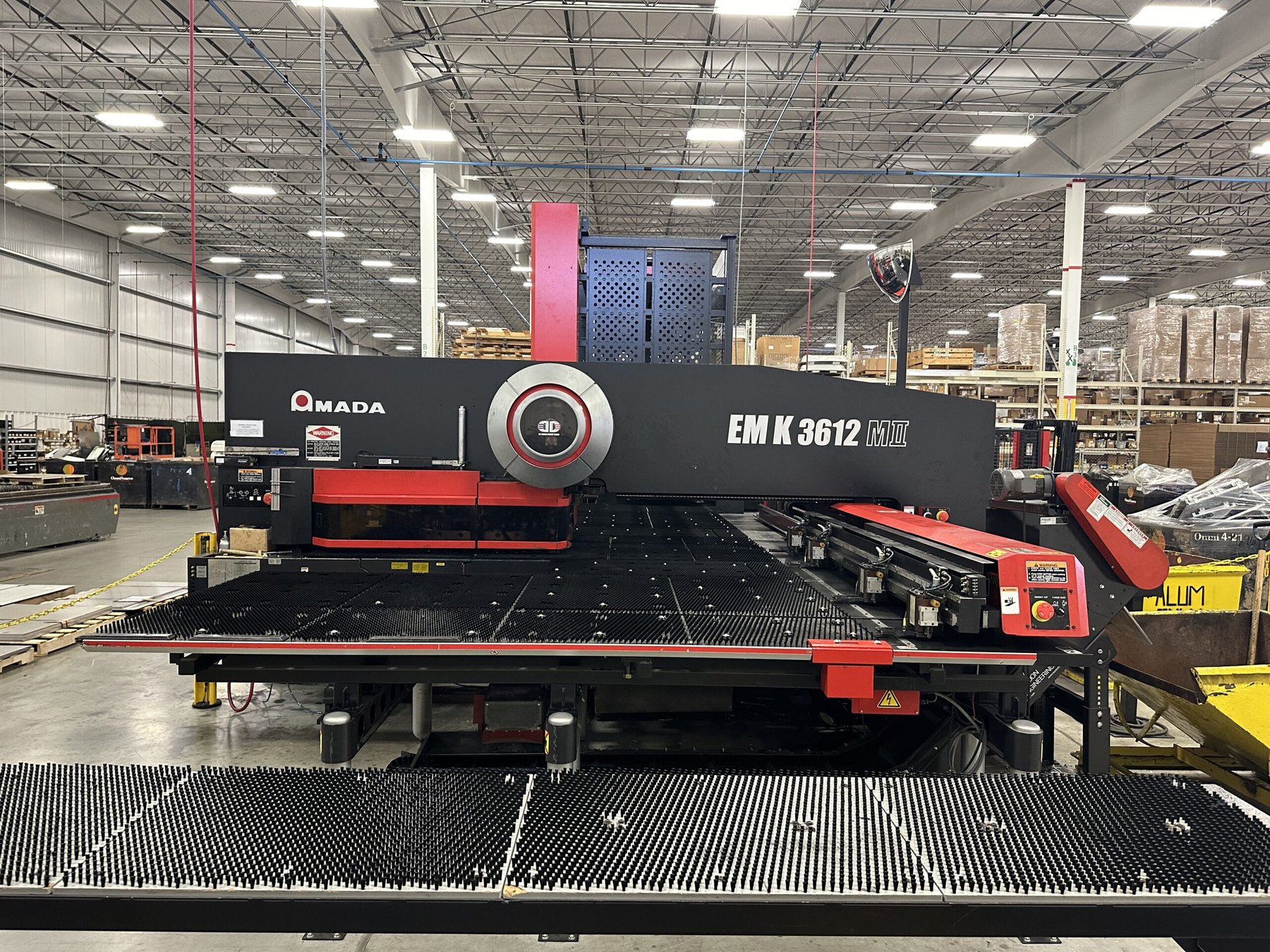 Amada CNC punch press on the Mech-Tronics shop floor